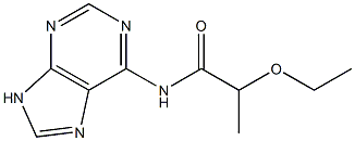 2-ethoxy-N-(9H-purin-6-yl)propanamide Struktur