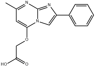 2-[(7-methyl-2-phenylimidazo[1,2-a]pyrimidin-5-yl)oxy]acetic acid Struktur