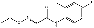 (2E)-N-(2,4-difluorophenyl)-2-(ethoxyimino)acetamide Struktur