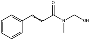 (2E)-N-(hydroxymethyl)-N-methyl-3-phenylprop-2-enamide Struktur