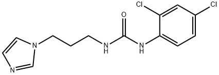 1-(2,4-dichlorophenyl)-3-[3-(1H-imidazol-1-yl)propyl]urea Struktur