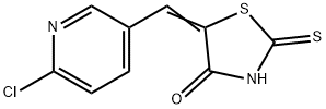 (5E)-5-[(6-chloropyridin-3-yl)methylidene]-2-sulfanylidene-1,3-thiazolidin-4-one Struktur