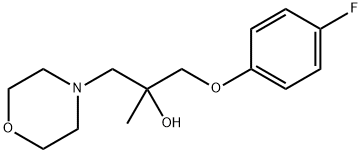 1-(4-fluorophenoxy)-2-methyl-3-(morpholin-4-yl)propan-2-ol Struktur