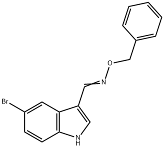 (E)-(benzyloxy)[(5-bromo-1H-indol-3-yl)methylidene]amine Struktur