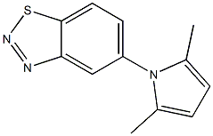 5-(2,5-dimethyl-1H-pyrrol-1-yl)-1,2,3-benzothiadiazole Struktur