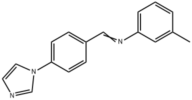 (1E)-1-[4-(1H-imidazol-1-yl)phenyl]-N-(3-methylphenyl)methanimine Struktur