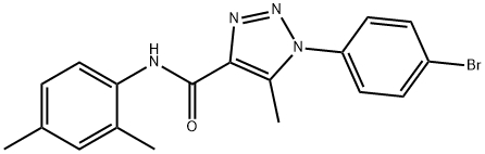 1-(4-bromophenyl)-N-(2,4-dimethylphenyl)-5-methyl-1H-1,2,3-triazole-4-carboxamide Struktur