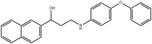 1-(naphthalen-2-yl)-3-[(4-phenoxyphenyl)amino]propan-1-ol Struktur