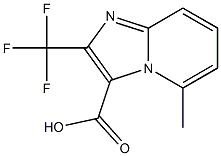 5-methyl-2-(trifluoromethyl)imidazo[1,2-a]pyridine-3-carboxylic acid Struktur