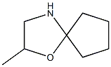 2-methyl-1-oxa-4-azaspiro[4.4]nonane Struktur