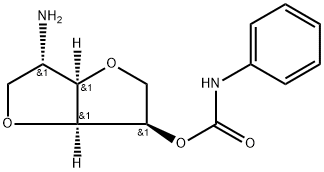 (3R,3aS,6S,6aR)-6-aminohexahydrofuro[3,2-b]furan-3-yl phenylcarbamate Struktur