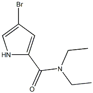 4-bromo-N,N-diethyl-1H-pyrrole-2-carboxamide Struktur