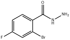 2-bromo-4-fluorobenzohydrazide Struktur