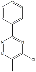 5-chloro-6-methyl-3-phenyl-1,2,4-triazine Struktur