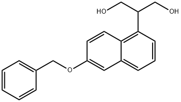 2-(6-(Benzyloxy)Naphthalen-1-Yl)Propane-1,3-Diol Struktur