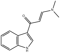 (2E)-3-(dimethylamino)-1-(1H-indol-3-yl)prop-2-en-1-one Struktur