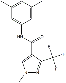 N-(3,5-dimethylphenyl)-1-methyl-3-(trifluoromethyl)-1H-pyrazole-4-carboxamide Struktur