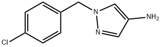 1-[(4-chlorophenyl)methyl]-1H-pyrazol-4-amine Struktur