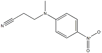 3-[methyl(4-nitrophenyl)amino]propanenitrile Struktur