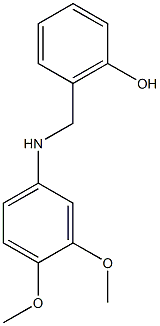 2-{[(3,4-dimethoxyphenyl)amino]methyl}phenol Struktur