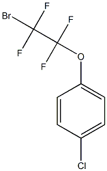 1-(2-bromo-1,1,2,2-tetrafluoroethoxy)-4-chlorobenzene Struktur