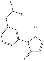 1-[3-(difluoromethoxy)phenyl]-2,5-dihydro-1H-pyrrole-2,5-dione Struktur