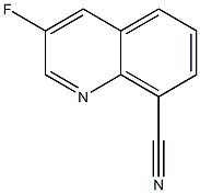 3-fluoroquinoline-8-carbonitrile Struktur