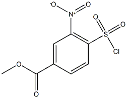 methyl 4-(chlorosulfonyl)-3-nitrobenzoate Struktur