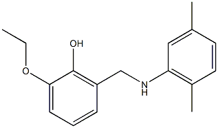 2-{[(2,5-dimethylphenyl)amino]methyl}-6-ethoxyphenol Struktur