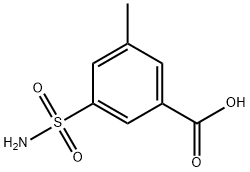 3-methyl-5-sulfamoylbenzoic acid Struktur