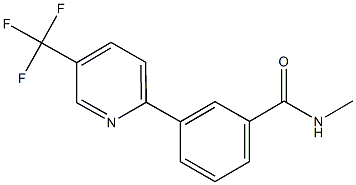 N-methyl-3-[5-(trifluoromethyl)-2-pyridinyl]benzenecarboxamide Struktur