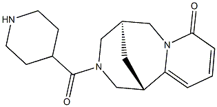 (1S,9S)-11-(piperidine-4-carbonyl)-7,11-diazatricyclo[7.3.1.0]trideca-2,4-dien-6-one Struktur