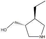 [(3r,4r)-4-ethylpyrrolidin-3-yl]methanol Struktur