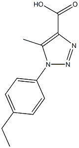 1-(4-ethylphenyl)-5-methyl-1H-1,2,3-triazole-4-carboxylic acid Struktur