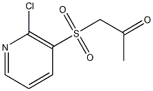 1-[(2-chloropyridin-3-yl)sulfonyl]acetone Struktur