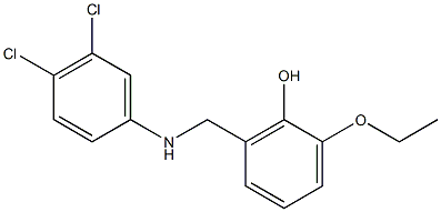 2-{[(3,4-dichlorophenyl)amino]methyl}-6-ethoxyphenol Struktur