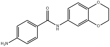 4-amino-N-2,3-dihydro-1,4-benzodioxin-6-ylbenzamide Struktur