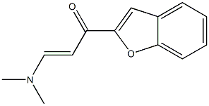 (2E)-1-(1-benzofuran-2-yl)-3-(dimethylamino)prop-2-en-1-one Struktur