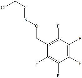 (E)-(2-chloroethylidene)[(2,3,4,5,6-pentafluorophenyl)methoxy]amine Struktur