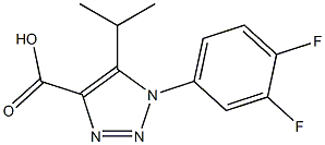 1-(3,4-difluorophenyl)-5-isopropyl-1H-1,2,3-triazole-4-carboxylic acid Struktur