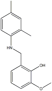 2-{[(2,4-dimethylphenyl)amino]methyl}-6-methoxyphenol Struktur