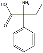 2-amino-2-phenylbutanoic acid Struktur