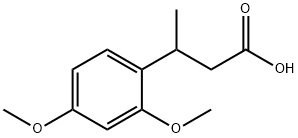 3-(2,4-dimethoxyphenyl)butanoic acid Struktur