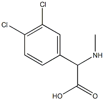 (3,4-dichlorophenyl)(methylamino)acetic acid Struktur