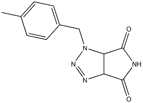 1-(4-methylbenzyl)-3a,6a-dihydropyrrolo[3,4-d][1,2,3]triazole-4,6(1H,5H)-dione Struktur