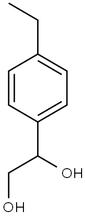 1-(4-ethylphenyl)ethane-1,2-diol Struktur