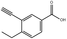 4-Ethyl-3-ethynylbenzoic acid Struktur