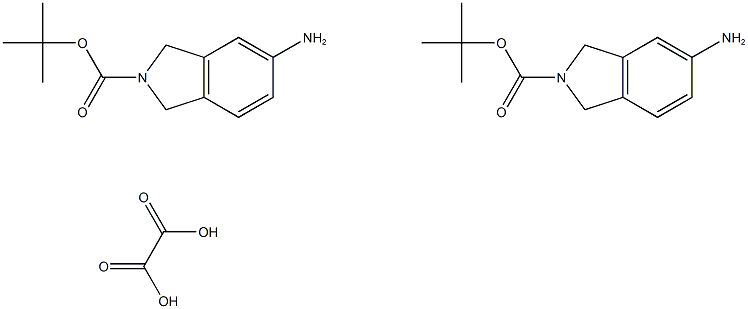 tert-Butyl 5-aminoisoindoline-2-carboxylate oxalate(2:1) Struktur