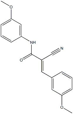 (2E)-2-cyano-N,3-bis(3-methoxyphenyl)acrylamide Struktur