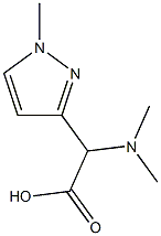 (dimethylamino)(1-methyl-1H-pyrazol-3-yl)acetic acid Struktur